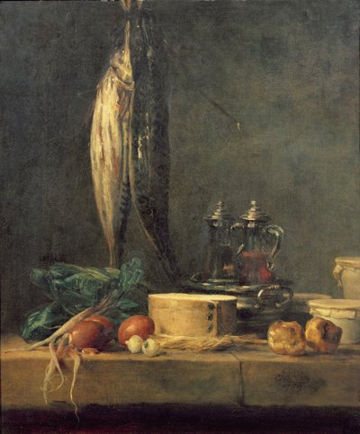 Still Life with Fish by Jean Baptiste Simeon Chardin